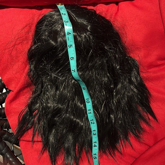 Black synthetic hair crimp style Curly Wig - Picture 11 of 16